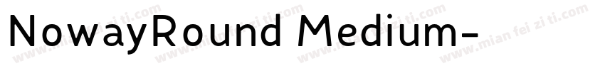 NowayRound Medium字体转换